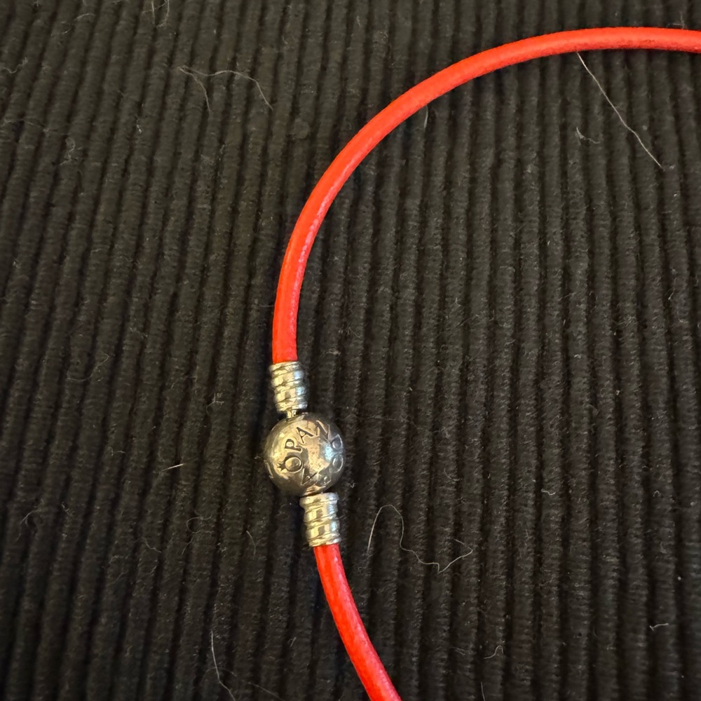 Pandora Vibrant Red Bracelet/Necklace.